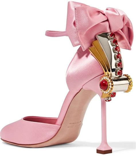 pink miu miu bow heels|miumiu designer heels.